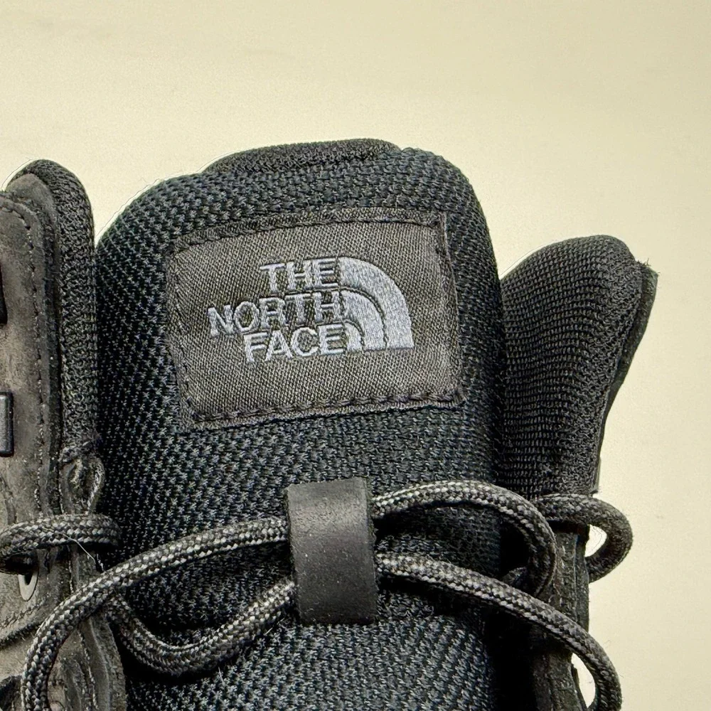 The North Face Larimer Mid Waterproof Boots Mens 8 Black Leather NF0A819J